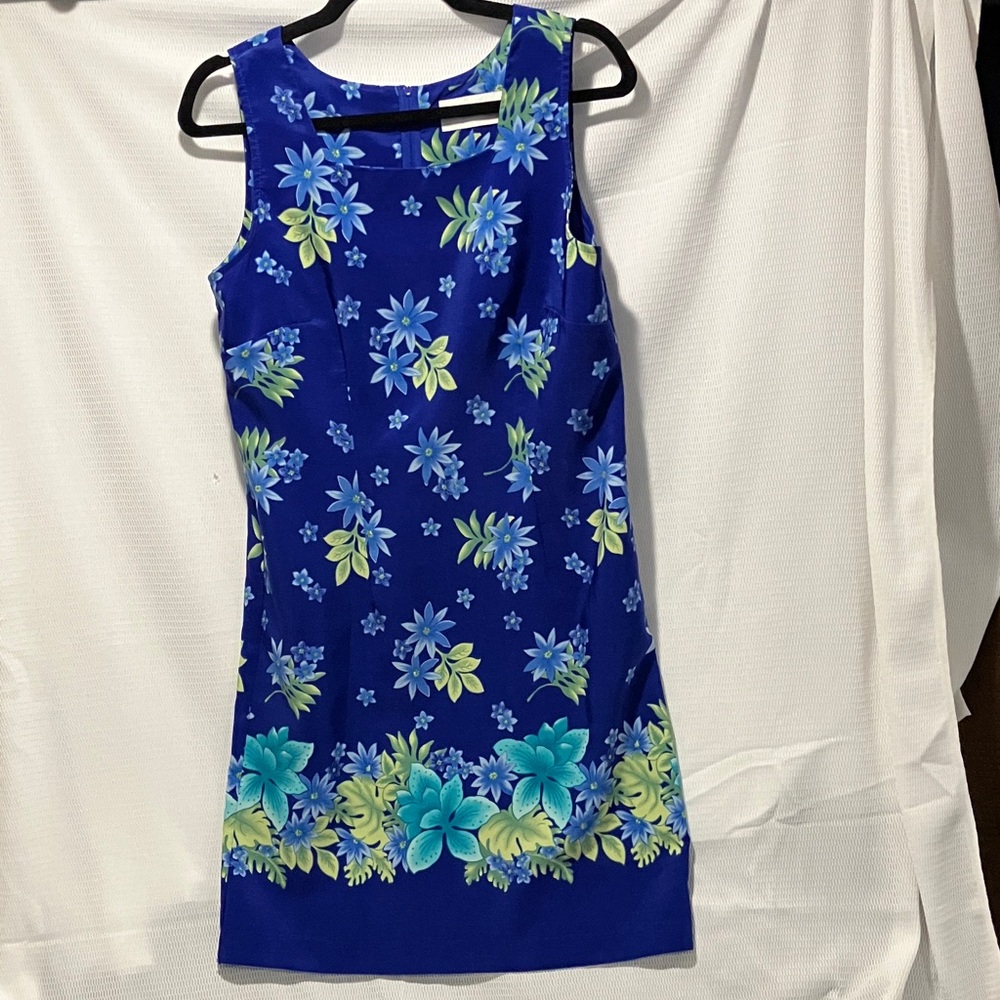 Sag Harbor Blue Floral Mini Dress